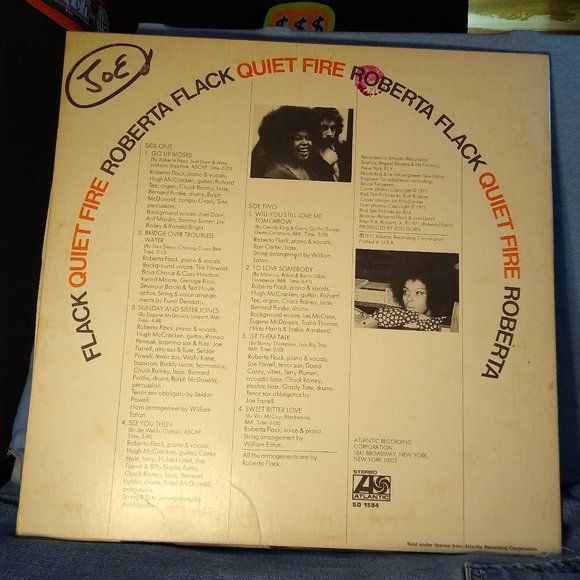 Roberta Flack Quiet Fire 1971 Vinyl Record - Picture 2 of 4